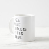 Funny Custom Disk Jockey, Denken über das Mixing D Kaffeetasse (Vorderseite Links)