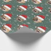 Funny Custom Dog Cat 3 gegenüber Weihnachten Weihn Geschenkpapier (Ecke)