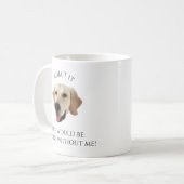 Funny Custom Dog Foto Head Name Geschenk Kaffeetasse (Vorderseite Links)