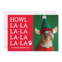 Funny Custom Dog Foto Howl la la la la la