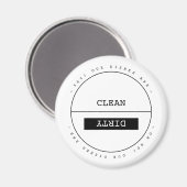 Funny Custom einfach sauber schmutzig Geschirrspül Magnet (Vorderseite/Rückseite)