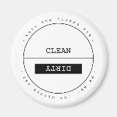 Funny Custom einfach sauber schmutzig Geschirrspül Magnet (Vorne)