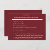 Funny Custom Elegante Wedding UAWG Invitation Card RSVP Karte (Vorne/Hinten)