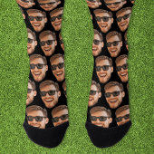 Funny Custom Face Foto Crew Socken