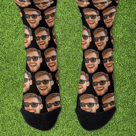 Funny Custom Face Foto Crew Socken