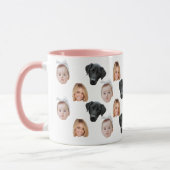 Funny Custom Face Foto Family Face 3 Fotos Tasse (Links)