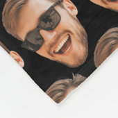 Funny Custom Face Foto Fleecedecke (Ecke)