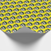Funny Custom Face Foto Head Geschenkpapier (Ecke)