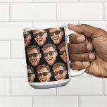 Funny Custom Face Foto Kaffeetasse<br><div class="desc">Die Tasse für Männer, die mit einem Foto personalisiert sind, ist ein tolles Gesichtsausschnitt. Laden Sie ein Ausschnitt des Gesichts mit einem transparenten Hintergrund hoch und es wird automatisch im ganzen Produkt repliziert. Um den Cut-Out zu machen, können Sie jede mobile oder Computer-App herunterladen oder das Programm mit dem Namen...</div>