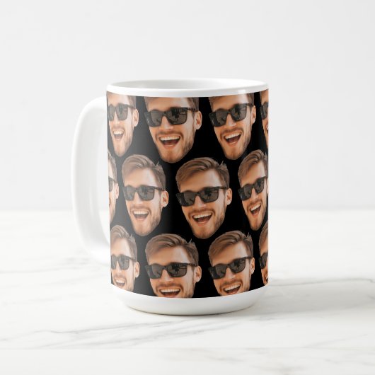 Funny Custom Face Foto Kaffeetasse (Vorderseite Links)