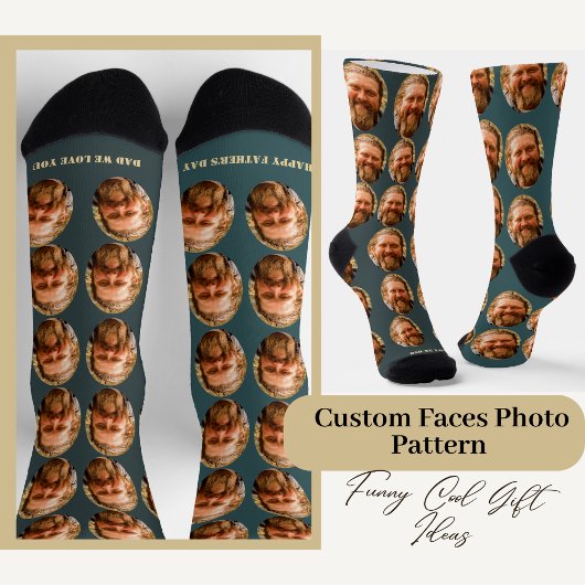 Funny Custom Face Foto Muster für Ihm Socken