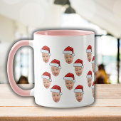 Funny Custom Face Foto Santa Claus Hat Weihnachten Tasse