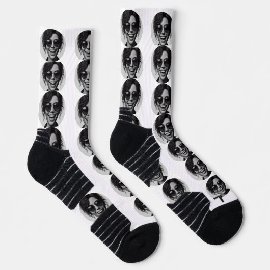 Funny Custom Face Foto Socks Socken (Rechts)