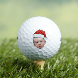 Funny Custom Face Foto Weihnachten Weihnachten Wei Golfball
