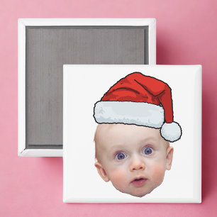 Funny Custom Face Foto Weihnachten Weihnachten Wei Magnet