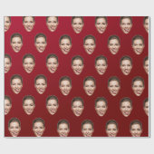 Funny Custom Face Personalisiert Gift Wrap Geschenkpapier (Flach)