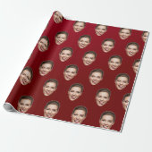 Funny Custom Face Personalisiert Gift Wrap Geschenkpapier (Ungerollt)