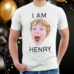 Funny Custom Face Shirt Geburtstagsparty Matching<br><div class="desc">Funny Custom Face , Ersetzen Sie das Gesicht dieses Babys mit Ihrem Lieblings-Foto (stellen Sie sicher, so viel ins Gesicht wie möglich zu schneiden und verwenden Sie eine App, um den Hintergrund zu entfernen) und personalisieren Sie dieses lustige Gesicht mit Ihrem Kind, Ehemann oder Freund darauf! Auch eine lustige und...</div>