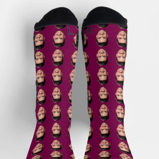 Funny Custom Face Socks Socken (Oben)