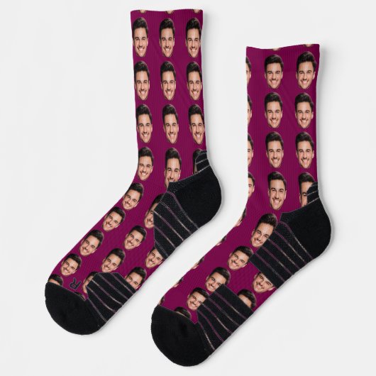 Funny Custom Face Socks Socken (Links)