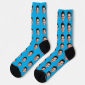 Funny Custom Face Socks with Your Photo Socken (Linkes Detail)
