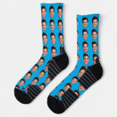 Funny Custom Face Socks with Your Photo Socken (Links)