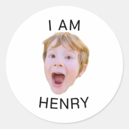 Funny Custom Face Sticker Geburtstagsparty Matchin