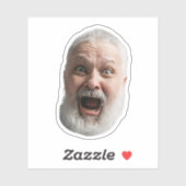 Funny Custom Face Sticker | Gesicht und Foto Opa (Blatt)