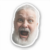 Funny Custom Face Sticker | Gesicht und Foto Opa (Vorderseite)