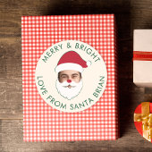 Funny Custom Face Swap Weihnachtsmann Weihnachtste Runder Aufkleber