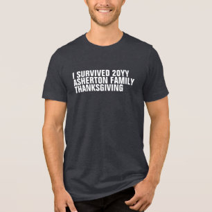 Funny Custom Family Erntedank Tri-Blend Shirt