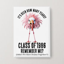 Funny Custom Flamingo School Class Wiedersehen