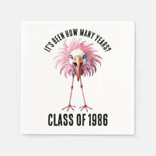 Funny Custom Flamingo School Class Wiedersehen Serviette