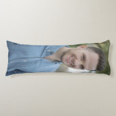 Funny Custom Foto Husband Ehefrau Boy oder Girl Fr Seitenschläferkissen (Vorderseite)