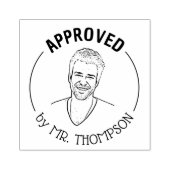 Funny Custom Foto Lehrer Klasse genehmigt Gummistempel (Prägung)