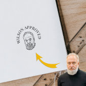 Funny Custom Foto Lehrer Klasse genehmigt Gummistempel