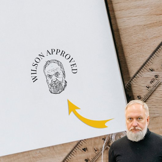 Funny Custom Foto Lehrer Klasse genehmigt Gummistempel