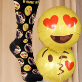 Funny Custom Foto Liebe Emoji Socken