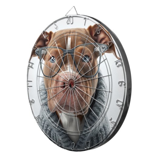 Funny Custom Foto Personalisiert Dartscheibe (Vorderseite rechts)