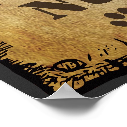 Funny custom gewollt Poster (Ecke)