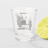 Funny Custom Golf Cart Sportgeschenk Etwas Schnapsglas (Rückseite)
