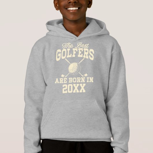 Funny Custom Golf Jahr Geboren Name Hoodie (Vorderseite)