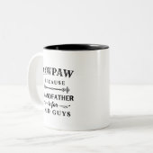 Funny Custom Grandpa Nickname Zweifarbige Tasse (Vorderseite Links)
