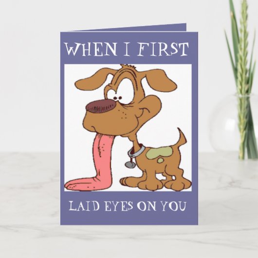 FUNNY CUSTOM GREETING CARDS - HUNDE - LIEBE - GIFT KARTE (Vorderseite)