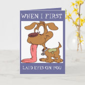 FUNNY CUSTOM GREETING CARDS - HUNDE - LIEBE - GIFT KARTE (Gelbe Blume)