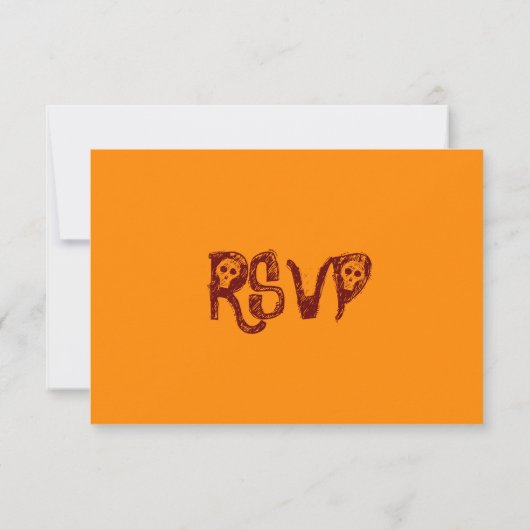 Funny Custom Halloween-Party UAWG Einladungskarte (Rückseite)