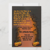 Funny Custom Halloween Sensenmann Koch Dinner Part Einladung (Rückseite)