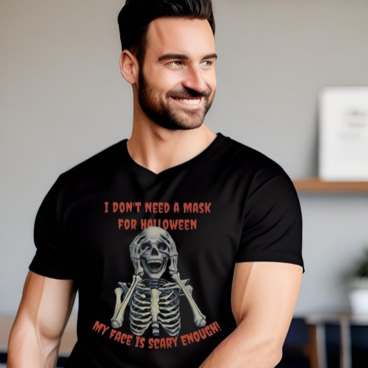 Funny Custom Halloween Skeleton T-Shirt