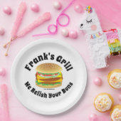 Funny Custom Hamburger Pappteller (Party)