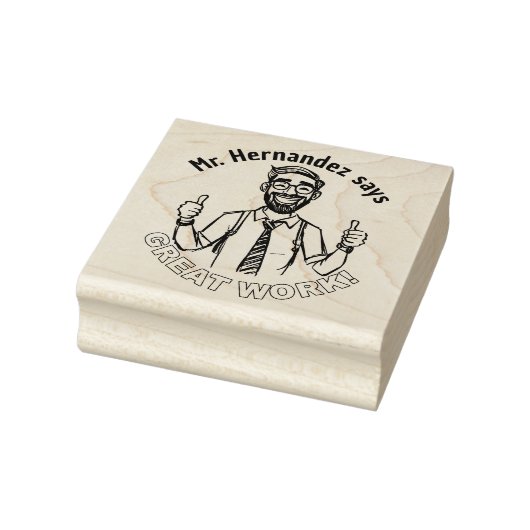 Funny Custom Happer Lehrer Klassenzimmer Gute Arbe Gummistempel (Stempel)